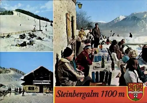 Ak Steinberg Laubau Ruhpolding in Oberbayern, Steinbergalm, Sessellift