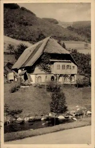 Ak Nordrach im Schwarzwald Baden, Bauernhaus an der Wolf, Fegerhof