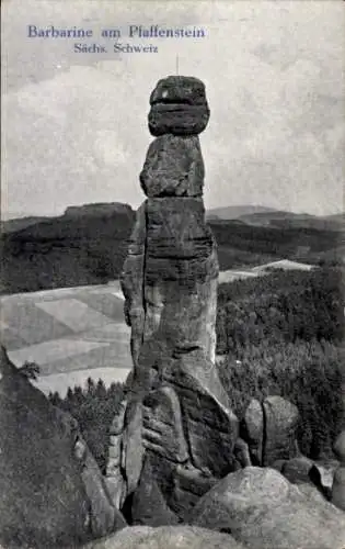 Ak Pfaffendorf Königstein an der Elbe Sächsische Schweiz, Barbarine, Pfaffenstein