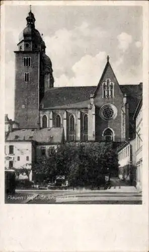 Ak Plauen im Vogtland, St. Johanniskirche, Fensterrose