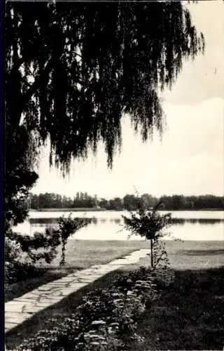 Ak Schwerin bei Königs Wusterhausen Brandenburg, Schweriner See, Blick von der Mochheidestraße