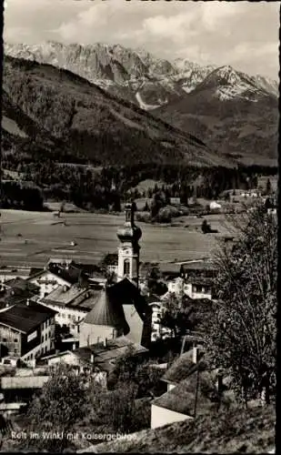 Ak Reit im Winkl Oberbayern, Panorama, Kaisergebirge