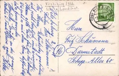 Ak Vilsbiburg in Niederbayern, Vils, Ufer
