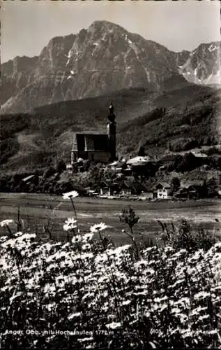 Ak Anger in Oberbayern, Panorama, Hochstaufen