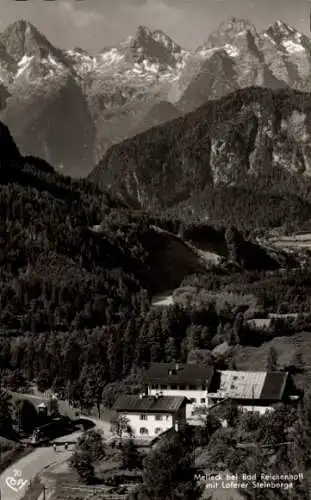 Ak Melleck Schneizlreuth Berchtesgadener Land, Alpengasthof, Panorama, Loferer Steinberge