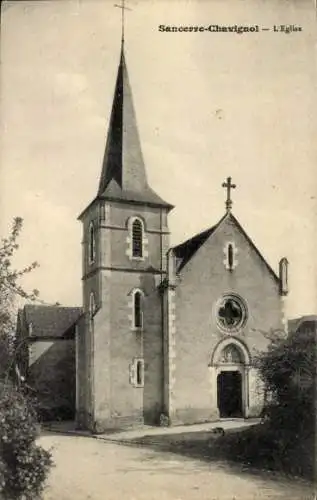 Ak Chavignol Sancerre Cher, Kirche