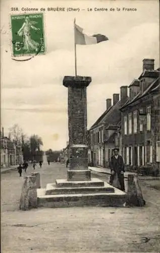 Ak Bruère Allichamps Cher, Colonne, Zentralfrankreich