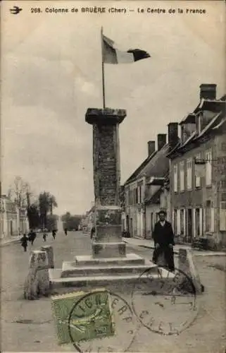 Ak Bruère Allichamps Cher, Colonne, Zentralfrankreich