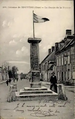 Ak Bruère Allichamps Cher, Colonne, Zentralfrankreich