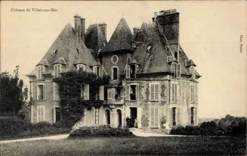 Ak Villers sur Mer Calvados, Schloss