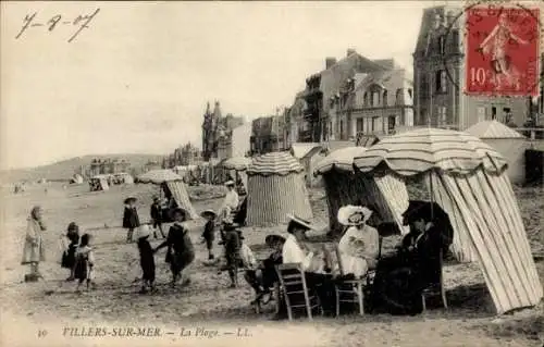 Ak Villers sur Mer Calvados, Strand