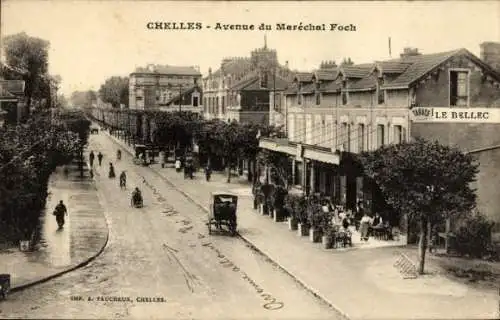 Ak Chelles Seine-et-Marne, Boulevard de la Gare