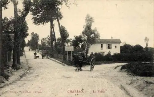 Ak Chelles Seine-et-Marne, La Folie