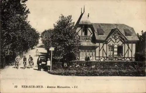 Ak Ver sur Mer Calvados, Avenue Matusieres