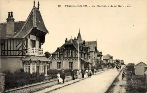 Ak Ver sur Mer Calvados, Boulevard de la Mer