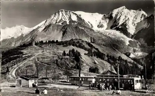 Ak Saint Gervais les Bains Haute Savoie, le T.M.B. au Col de Voza, l'Aiguille du Gouter, le Dome