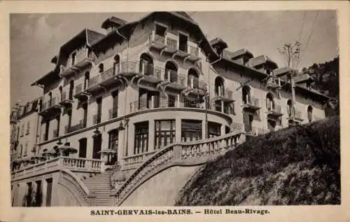 Ak Saint Gervais les Bains Haute Savoie, Hotel Beau-Rivage