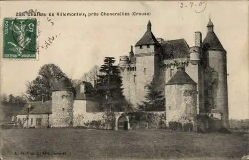 Ak Chénérailles Creuse, Chateau de Villemonteix