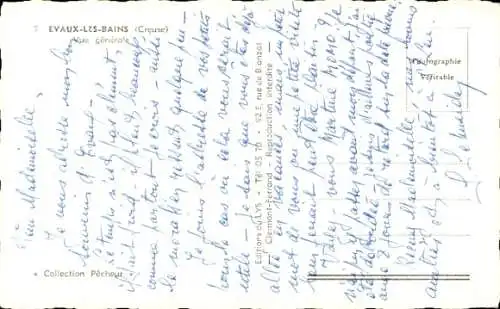 Ak Evaux les Bains Creuse, Gesamtansicht