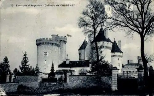 Ak Le Pont Chrétien Chabenet Indre, Chateau de Chabenet