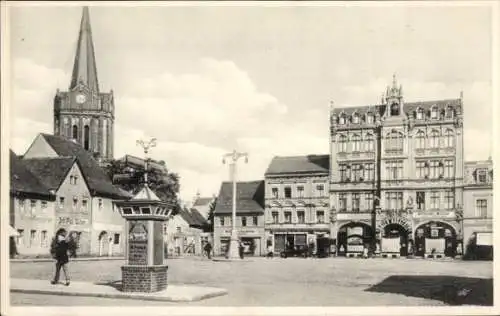 Ak Senftenberg in der Niederlausitz, Marktplatz