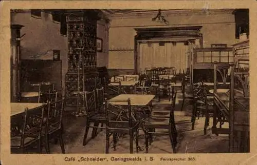 Ak Geringswalde Sachsen, Cafe Schneider