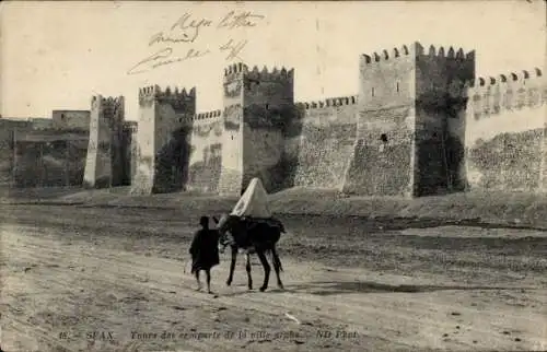 Ak Sfax Tunesien, Türme der Stadtmauer der arabischen Stadt