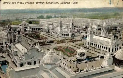 Ak London City England, Französisch-Britische Ausstellung 1908