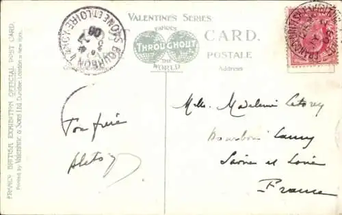 Ak London City England, Französisch-Britische Ausstellung 1908, Ehrenurkunde