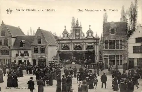 Ak Gent Gent Ostflandern, Altflandern, Das Theater, Weltausstellung 1913