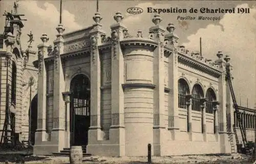 Ak Charleroi Wallonia Hennegau, Ausstellung 1911, Warocque-Pavillon