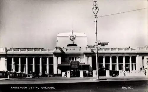 Ak Colombo Ceylon Sri Lanka, Passagieranlegestelle