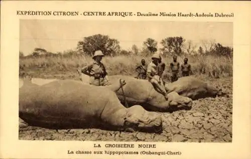 Ak The Black Cruise, Die Nilpferdjagd, Oubangui Chari