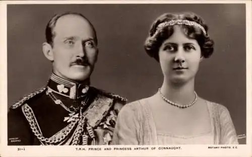 Ak Prinz und Prinzessin Arthur of Connaught, Alexandra Duff