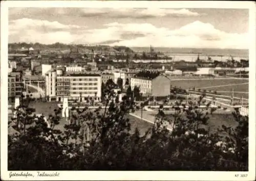 Ak Gdynia Gotenhafen Pommern, Teilansicht