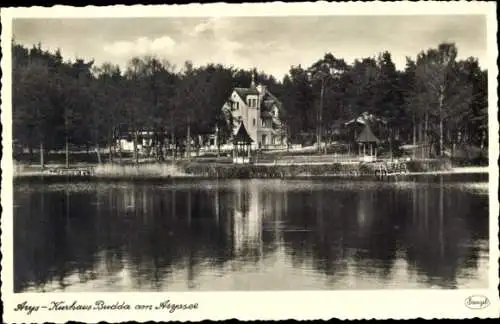 Ak Orzysz Arys Ostpreußen, Kurhaus Budda am Aryssee