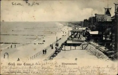 Ak Selenogradsk Ostseebad Cranz Ostpreußen, Uferpromenade