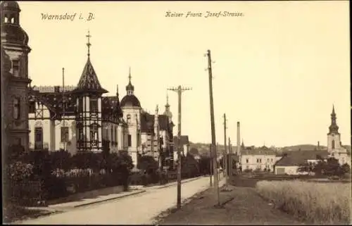 Ak Varnsdorf Warnsdorf Reg. Aussig, Kaiser Franz Josef Straße