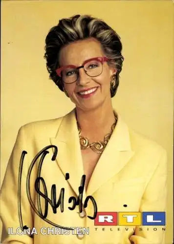 Ak Schauspielerin Ilona Christen, Portrait, RTL, Autogramm
