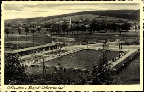 Ak Olbernhau im Erzgebirge, Schwimmbad