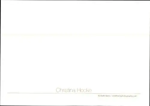 Ak Schauspielerin Christina Hecke, Portrait, Autogramm