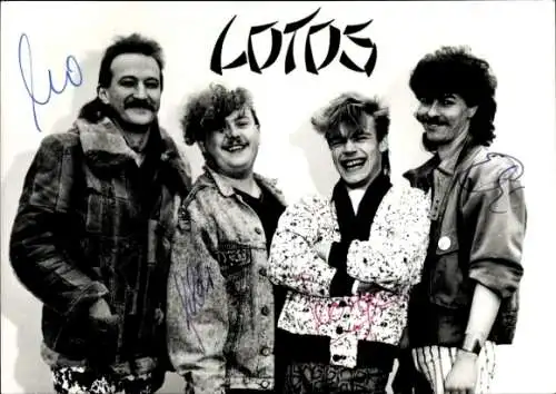 Ak Musikgruppe Lotos, Portrait, Autogramm