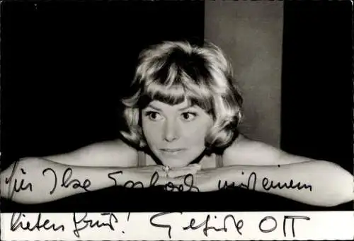 Ak Schauspielerin Elfriede Ott, Portrait, Autogramm