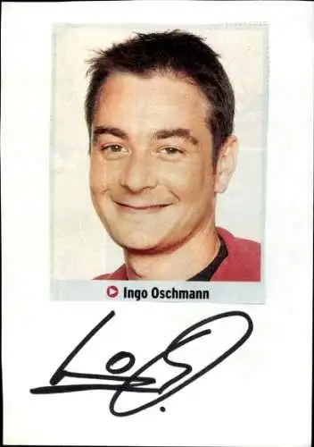 Ak Schauspieler Ingo Oschmann, Portrait, Autogramm