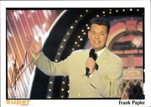 Ak Schauspieler Frank Papke, Portrait, Autogramm