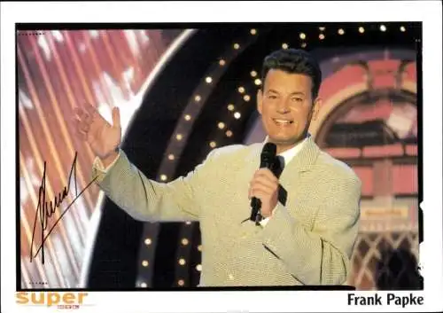 Ak Schauspieler Frank Papke, Portrait, Autogramm