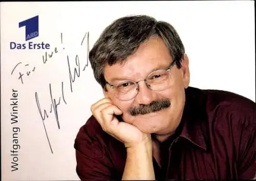 Ak Schauspieler Wolfgang Winkler, Portrait, Autogramm