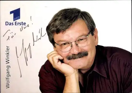 Ak Schauspieler Wolfgang Winkler, Portrait, Autogramm