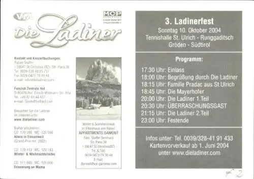 Ak Sänger Die Ladiner, Joakin & Rafael, Portrait, Autogramm