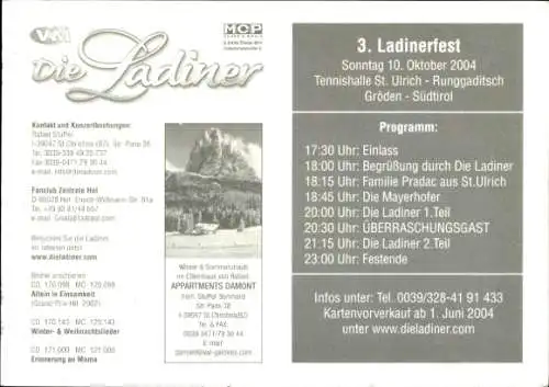 Ak Sänger Die Ladiner, Joakin & Rafael, Portrait, Autogramm